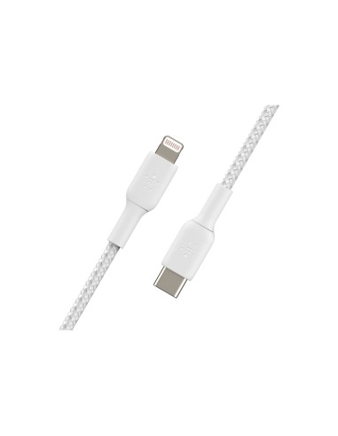 Cable Belkin de conector Lightning macho/USB C macho 1 m Blanco