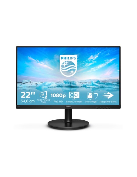 Philips V Line 221V8/00 pantalla para PC 54,6 cm (21.5")  Full HD LED Negro