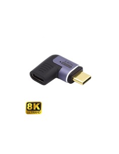 Ewent EC1048 cambiador de género para cable USB-C Negro, Púrpura