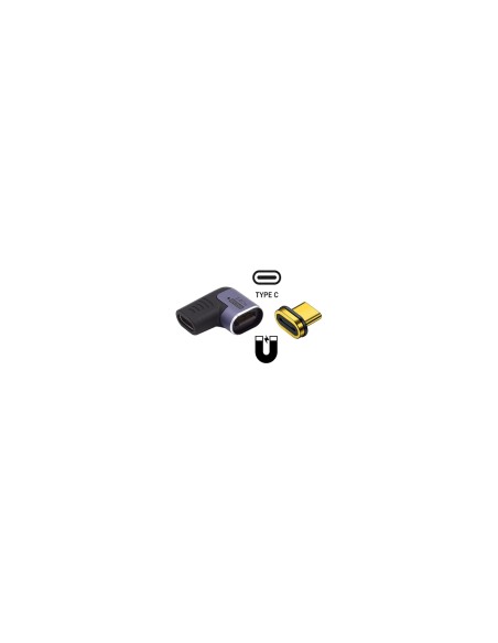 Ewent EC1048 cambiador de género para cable USB-C Negro, Púrpura