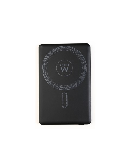 Ewent EW1160 batería externa Polímero de litio 5000 mAh Cargador inalámbrico Negro