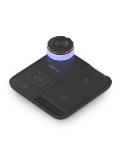 AISENS Cargador Inalambrico USB-C 4 en 1 De 15W Para Movil, Apple Watch, Auriculares Con Estuche De Carga, Negro