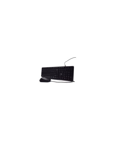 Ewent EW3007 teclado Ratón incluido Oficina USB QWERTY Portugués Negro