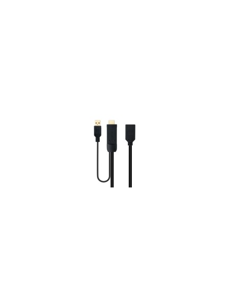 Nanocable Conversor HDMI 2.0 a DisplayPort V1.2 Negro, 20 cm