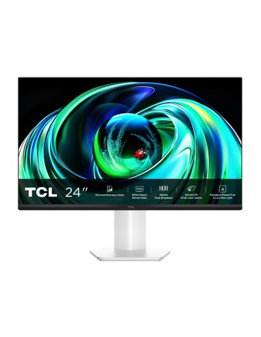 TCL 24G54 pantalla para PC 60,5 cm (23.8") 1920 x 1080 Pixeles Full HD QLED Blanco