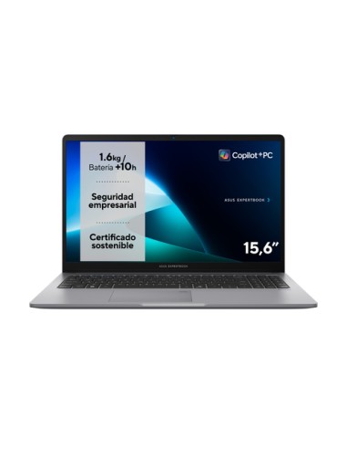 ASUS ExpertBook P1 P1503CVA-S70671 Intel Core i5-13420H/16GB/512GB SSD/15.6" Sin Sistema Portátil