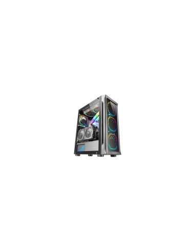 Mars Gaming MC-NEO Negro Torre Gaming XXL E-ATX Ventana Lateral y Frontal Cristal Templado 4x Ventiladores ARGB 120mm + Ventilad
