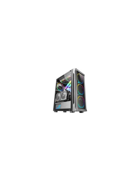 Mars Gaming MC-NEO Negro Torre Gaming XXL E-ATX Ventana Lateral y Frontal Cristal Templado 4x Ventiladores ARGB 120mm + Ventilad