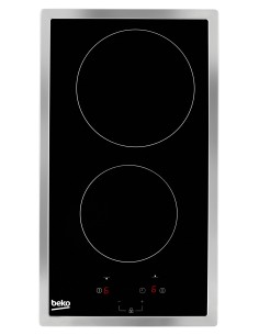 Beko HDMC32400TX hobs Acero inoxidable Integrado 30 cm Cerámico 2 zona(s)