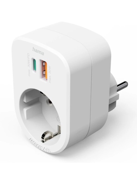 Hama 00223343 base múltiple 1 salidas AC Interior Blanco