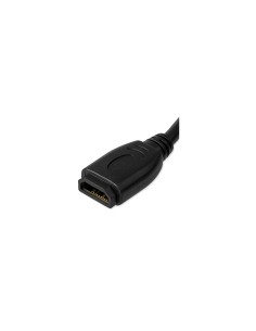 StarTech.com Cable de 15cm de Extensión Alargador HDMI 2.0 de Alta Velocidad - Extensor de Puertos - 4K de 60Hz - Negro 2