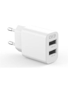 CARGADOR DOBLE PUERTO USB CARGA RAPIDA 10W L109 XO