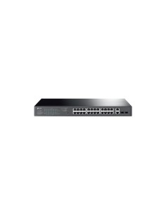 TP-LINK TL-SG1428PE switch Gestionado Gigabit Ethernet 10/100/1000 EnergÍ­a sobre Ethernet PoE 1U Negro