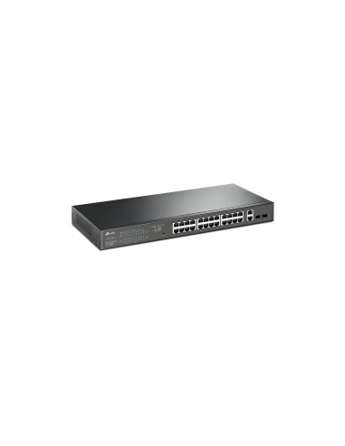 TP-LINK TL-SG1428PE switch Gestionado Gigabit Ethernet 10/100/1000 EnergÍ­a sobre Ethernet PoE 1U Negro