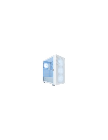 CoolBox GAMING CAJA ATX GA300 GRIDLINE ARGB WHITE USB-C 3.2 GEN1 SIN FTE + 5 VENTILADORES