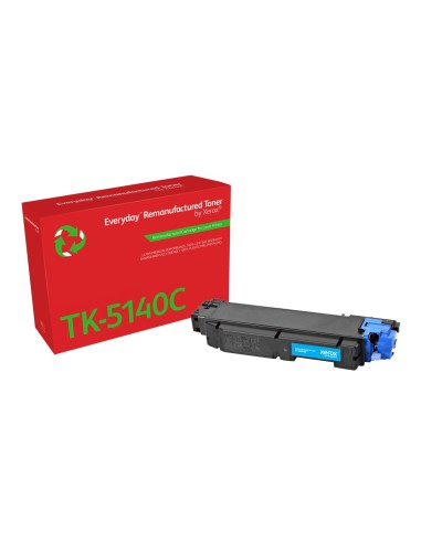 Tóner Everyday? Cian remanufacturado de Xerox es compatible con Kyocera TK-5140C, Capacidad estándar