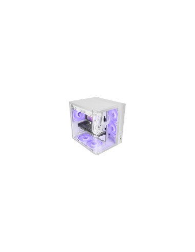 Mars Gaming MC-CURVW Midi Tower Negro, Blanco