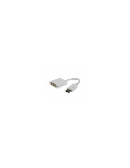 ADAPTADOR GEMBIRD DISPLAYPORT MACHO A DVI HEMBRA BLANCO A-DPM-DVIF-002-W