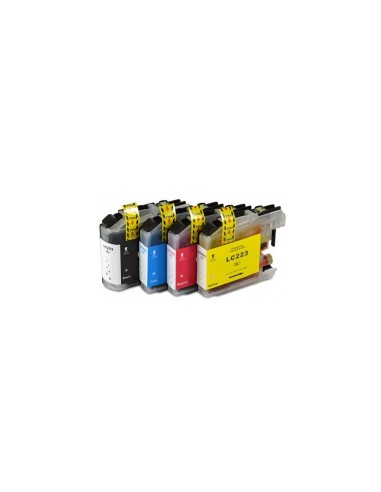 CARTUCHO RECICLADO INKOEM BROTHER LC223Y AMARILLO M-LC223Y