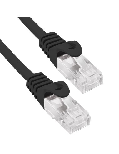 Phasak Cable de Red 100% Cu Cat.6 UTP Sólido Negro 1M