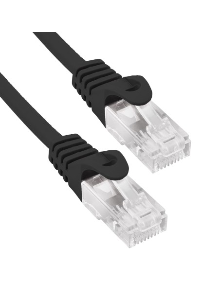 Phasak Cable de Red 100% Cu Cat.6 UTP Sólido Negro 1M