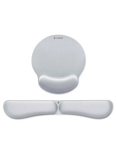 SUBBLIM Pack Ergo Memoryflex ? Conjunto de alfombrilla para ratón y reposamuñecas para teclado Plata
