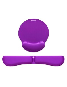 SUBBLIM Pack Ergo Memoryflex ? Conjunto de alfombrilla para ratón y reposamuñecas para teclado Púrpura