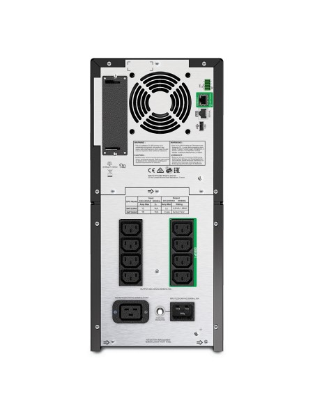 APC sistema de alimentación ininterrumpida (UPS) LÍ­nea interactiva 3000 VA, 2700 W, 9 salidas AC Negro