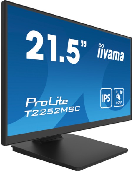 iiyama ProLite T2252MSC-B2 pantalla para PC 54,6 cm (21.5") 1920 x 1080 Pixeles Full HD LCD Pantalla táctil Negro