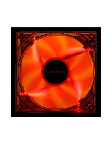 VENTILADOR CAJA AUXILIAR LED 120 X 120 mm LED RED