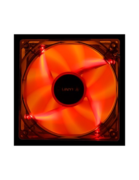 VENTILADOR CAJA AUXILIAR LED 120 X 120 mm LED RED