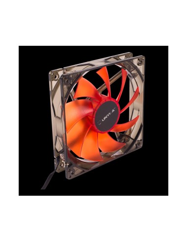 VENTILADOR CAJA AUXILIAR LED 120 X 120 mm LED RED