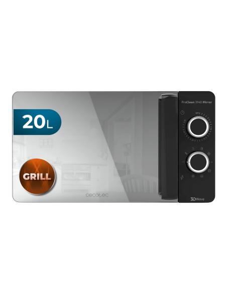 Microondas 20L Con Grill Proclean 3140 Mirror