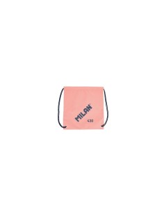 Milan Serie 1918 Bolsa/Mochila de Tiras Grande - Tejido 'ripstop' Ligero y Resistente - Medidas 34x42x0.7cm - Color Rosa