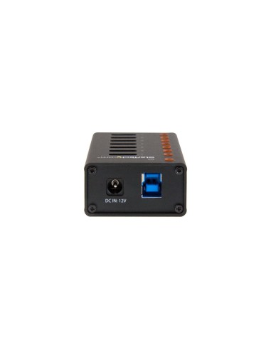 StarTech.com Concentrador USB 3.1 de 7 Puertos con Caja de Metal - Hub de Sobremesa o Montaje en Pared NEGRO