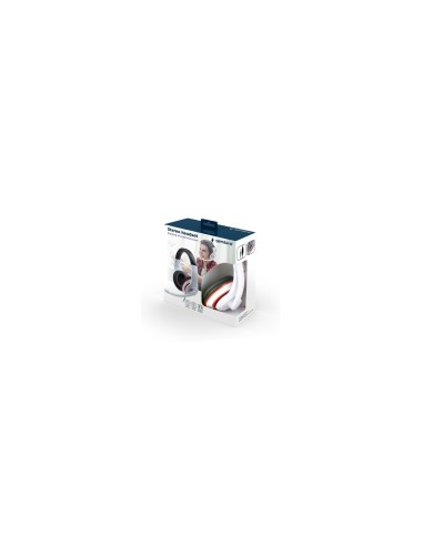Gembird MHS-03-WTRDBK auricular y casco Auriculares Alámbrico Diadema Juego Negro, Rojo, Blanco