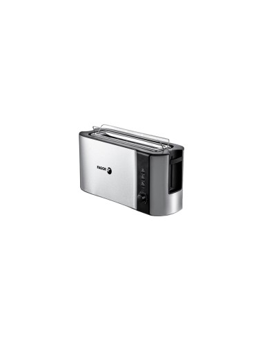 Fagor Bigtoast Steel 6 2 rebanada(s) 1000 W Negro, Acero inoxidable
