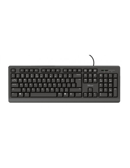Trust primo teclado usb qwerty universal español negro