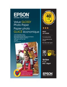 Epson Value Glossy Photo Paper - 10x15cm - 2x 20 Hojas (BOGOF)