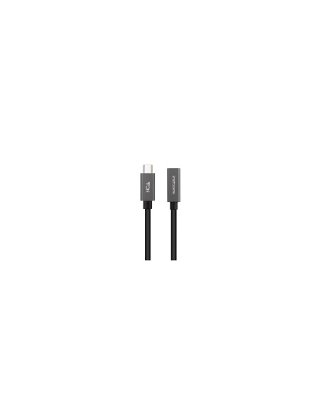 Nanocable Cable Prolongador USB-C 3.2 Gen2x2 20Gbps 3A, 4K/60Hz, USB-C/M-USB-C/H, Negro, 0.5 m
