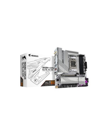 Gigabyte B650M AORUS ELITE AX ICE placa base AMD B650 Zócalo AM5 micro ATX