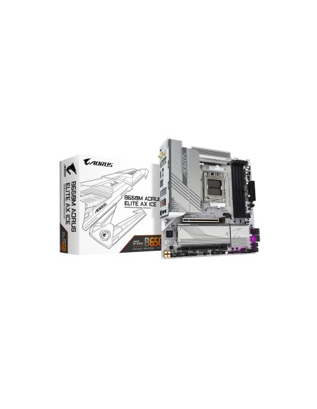 Gigabyte B650M AORUS ELITE AX ICE placa base AMD B650 Zócalo AM5 micro ATX