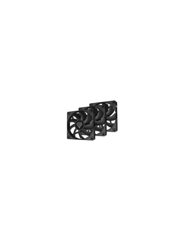 GENESIS Oxal 120 Carcasa del ordenador Ventilador 12 cm Negro 3 pieza(s)