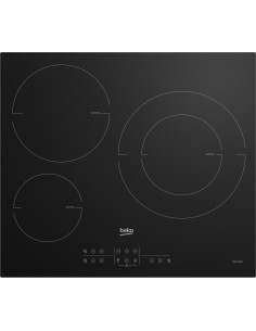 Beko HIIS63206M hobs Negro Integrado 58 cm Con placa de inducción 3 zona(s)
