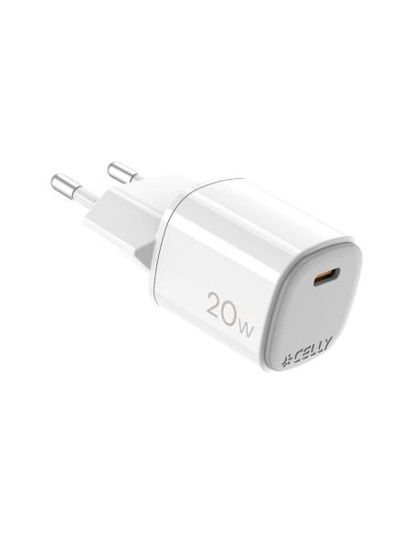 Celly UPTC1USBC20WWH cargador de dispositivo móvil Micrófono, Smartphone, Reloj inteligente, Tableta, Teléfono Blanco USB Interi