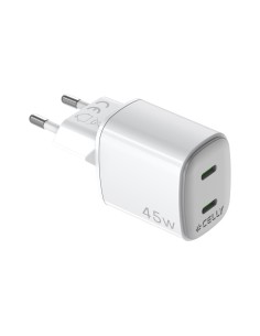 Celly UPTC2USBC45WWH cargador de dispositivo móvil Universal Blanco Corriente alterna Carga rápida Interior