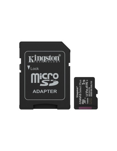 Kingston Technology 1TB microSDXC Canvas Select Plus Gen3 150MB/s A1 (Incluye adaptador de SD)