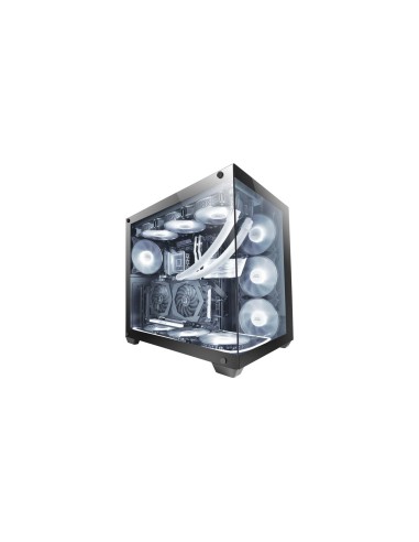 Mars Gaming MCV4 Negro Torre Gaming Custom XXL E-ATX Ventana Cristal Templado Lateral y Frontal Sin Marco Estructura Modular Dob
