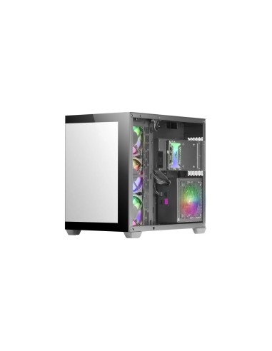 Mars Gaming MCV4 Negro Torre Gaming Custom XXL E-ATX Ventana Cristal Templado Lateral y Frontal Sin Marco Estructura Modular Dob