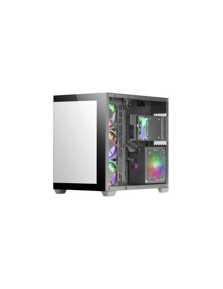 Mars Gaming MCV4 Negro Torre Gaming Custom XXL E-ATX Ventana Cristal Templado Lateral y Frontal Sin Marco Estructura Modular Dob